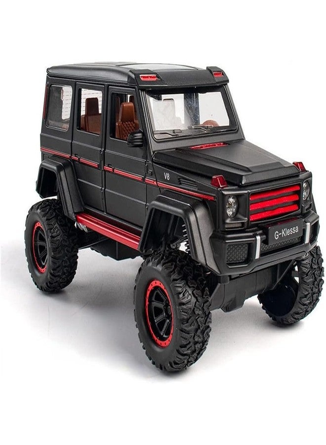 سيارة AMG 4X4 من Coelon Exclusive Alloy بمقياس 1:32 مصنوعة من المعدن المصبوب، نموذج سيارة لعبة، تعمل بالسحب للخلف مع أبواب قابلة للفتح وإضاءة، ألعاب سيارات للأطفال - Image 1